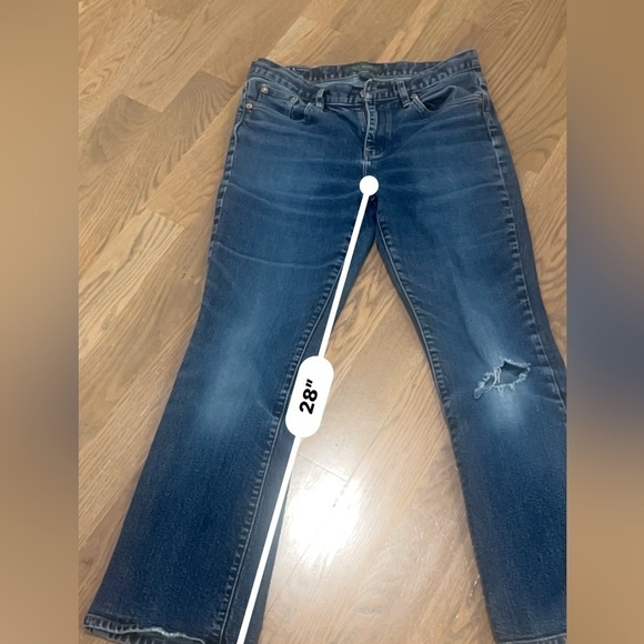 Ralph Lauren green Label Women's low rise boot cup Jean size 8P. F - Picture 5 of 9